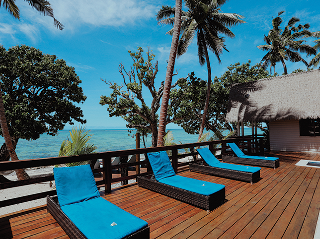 ocean side deck